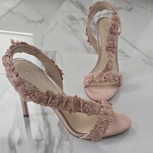 Jessica Simpson Blush Floral Heels